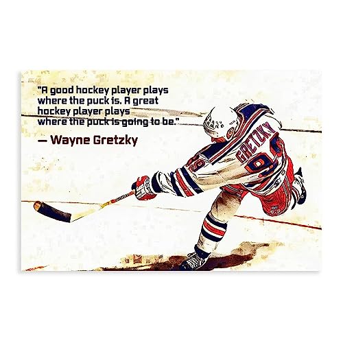 THEGIS Eishockey Wayne Gretzky 1 Leinwand-Poster, Wandkunst, Dekor, Bild, Gemälde für Wohnzimmer, Schlafzimmer, Dekoration, ungerahmt, 40 x 60 cm THEGIS Eishockey Wayne Gretzky 1 Leinwand-Poster, Wandkunst, Dekor, Bild, Gemälde für Wohnzimmer, Schlafzimmer, Dekoration, ungerahmt, 40 x 60 cm von THEGIS