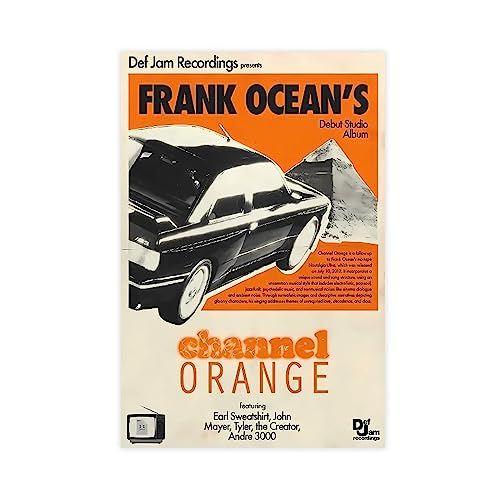 THEGIS Frank Ocean Channel Orange Musik Cover Leinwand Poster Wandkunst Dekor Druck Bild Gemälde für Wohnzimmer Schlafzimmer Dekoration ungerahmt 30 x 45 cm von THEGIS