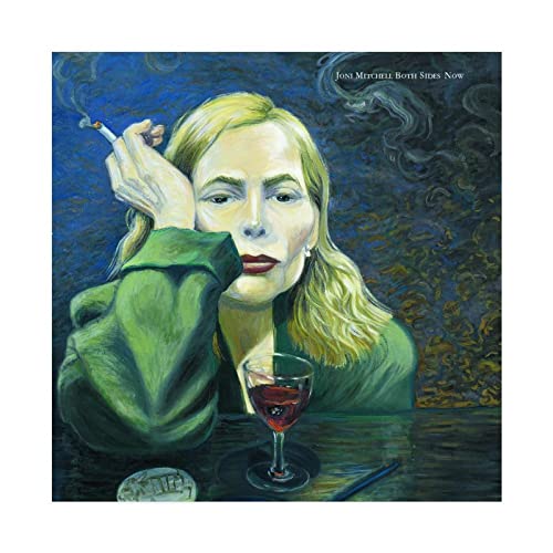 THEGIS Joni Mitchell Kunstdruck auf Leinwand, Motiv "Beidseitig Now", Albumcover, Wandkunst, Dekor, Bild Gemälde für Wohnzimmer, Schlafzimmer, Dekoration, ungerahmt, 30 x 30 cm von THEGIS