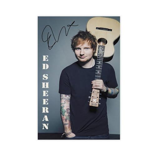 THEGIS Leinwand-Poster, Motiv: Sänger Ed Sheeran 7, Wandkunst, Dekor, Bild, Gemälde für Wohnzimmer, Schlafzimmer, Dekoration, ungerahmt, 40 x 60 cm von THEGIS