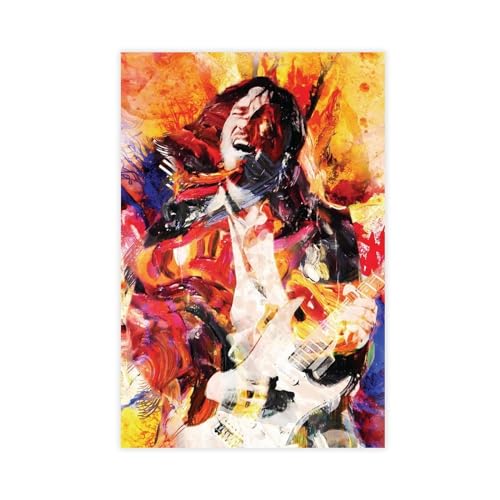 THEGIS Leinwandposter Gitarrist John Frusciante, Schlafzimmer, Dekoration, Sport, Landschaft, Büro, Raumdekoration, Geschenk, ungerahmt, 40 x 60 cm von THEGIS
