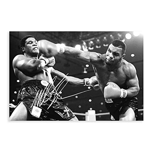 THEGIS Leinwandposter Mike Tyson Boxen, Schlafzimmer, Dekoration, Sport, Landschaft, Büro, Raumdekoration, Geschenk, ungerahmt, 40 x 60 cm von THEGIS