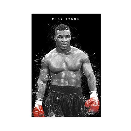 THEGIS Mike Tyson Boxer Leinwand Poster Wandkunst Dekor Druck Bild Gemälde für Wohnzimmer Schlafzimmer Dekoration ungerahmt 40 x 60 cm von THEGIS