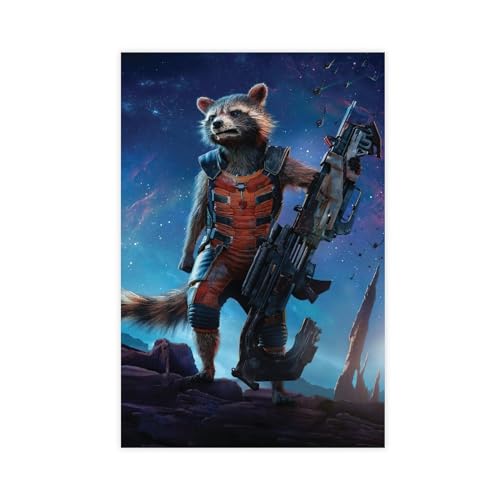 THEGIS Rakete Waschbär Leinwand Poster Wandkunst Dekor Druck Bild Gemälde für Wohnzimmer Schlafzimmer Dekoration ungerahmt 30 x 45 cm THEGIS Rakete Waschbär Leinwand Poster Wandkunst Dekor Druck Bild Gemälde für Wohnzimmer Schlafzimmer Dekoration ungerahmt 30 x 45 cm von THEGIS