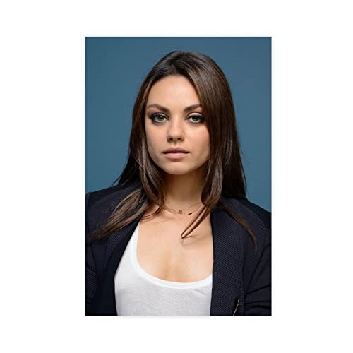 THEGIS Schauspielerin Mila Kunis 2 Leinwandposter Schlafzimmer Dekor Sport Landschaft Büro Zimmer Dekor Geschenk Unrahmen-Stil 30 x 45 cm von THEGIS