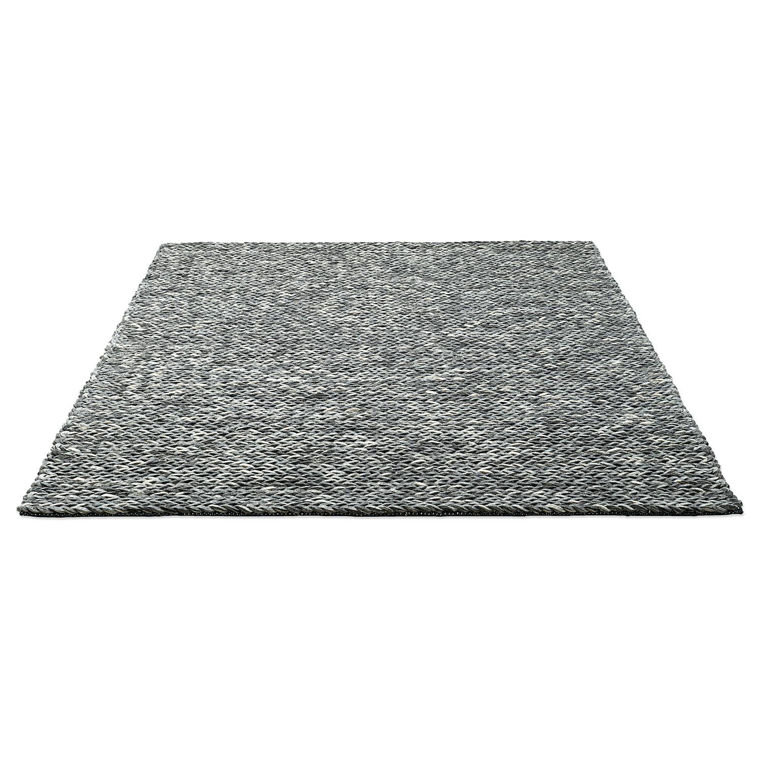 home24 Wollteppich Arlberg Grau/Grau 140 x 200cm Wolle von home24