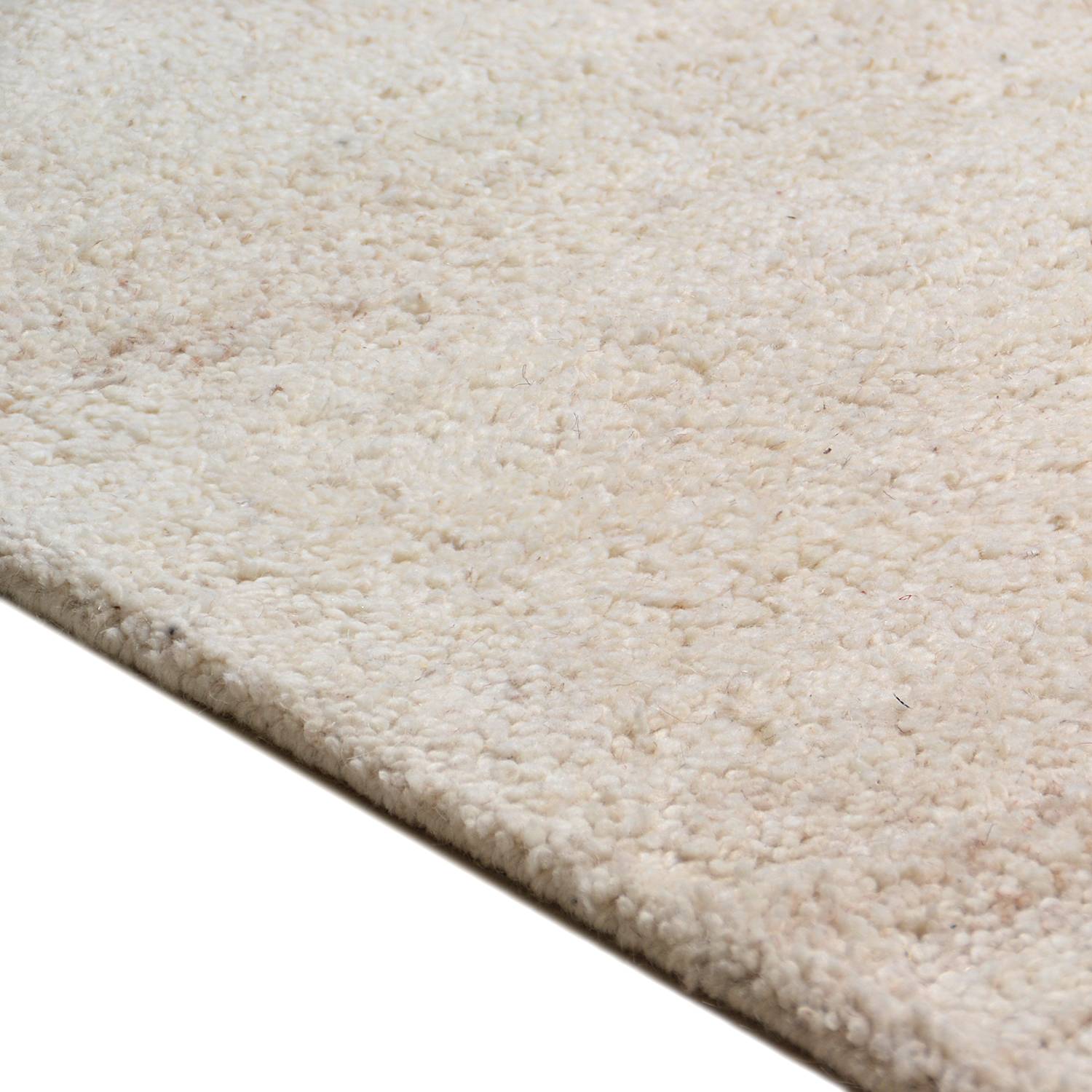 home24 Wollteppich Royal Berber Uni Beige/Beige 290 x 390cm Wolle von home24