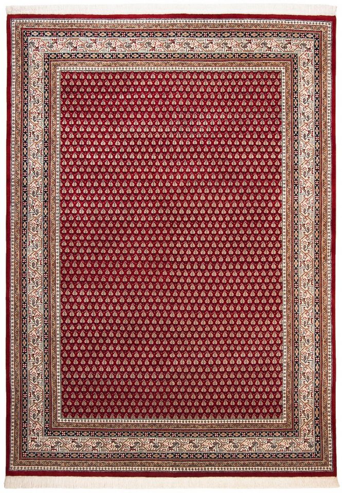 Orientteppich Abbas Meraj Mir, THEKO, rechteckig, Höhe: 12 mm, reine Wolle, handgeknüpft, mit Fransen von THEKO
