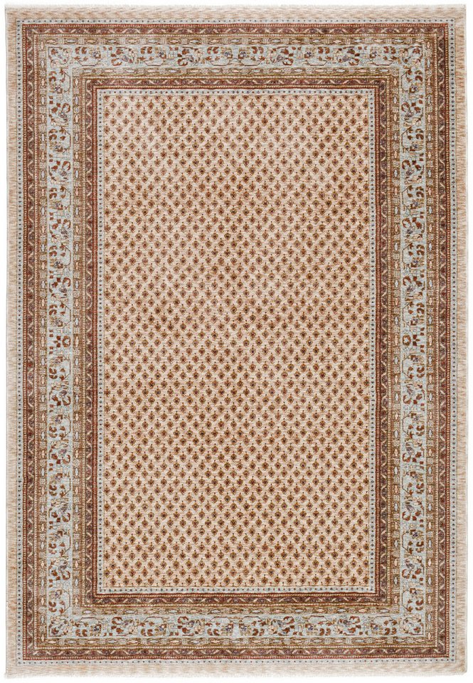 THEKO Teppich Mir, rechteckig, Höhe: 10 mm, Kurzflor, Orient-Optik, mit Bordüre & Fransen, pflegeleicht THEKO Teppich Mir, rechteckig, Höhe: 10 mm, Kurzflor, Orient-Optik, mit Bordüre & Fransen, pflegeleicht von THEKO