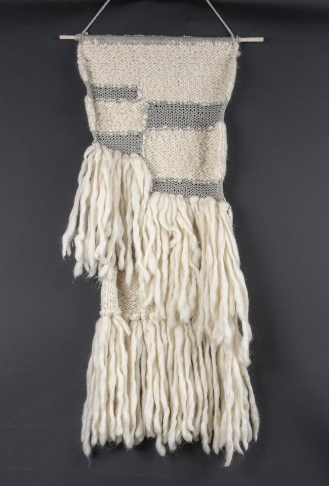 THEKO Wanddekoobjekt Wallart Big T, Wandteppich, Wanddeko, reine Wolle, handgefertigt THEKO Wanddekoobjekt Wallart Big T, Wandteppich, Wanddeko, reine Wolle, handgefertigt von THEKO