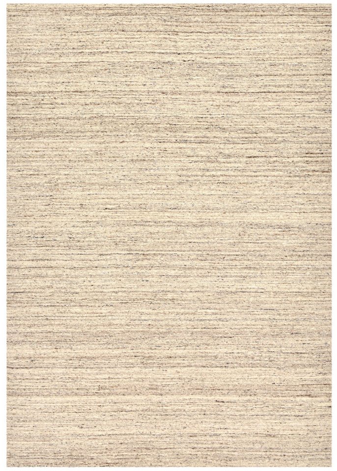 THEKO Wollteppich Pure UNI, rechteckig, Höhe: 14 mm, Handwebteppich, meliert, reine Wolle, handgewebt THEKO Wollteppich Pure UNI, rechteckig, Höhe: 14 mm, Handwebteppich, meliert, reine Wolle, handgewebt von THEKO