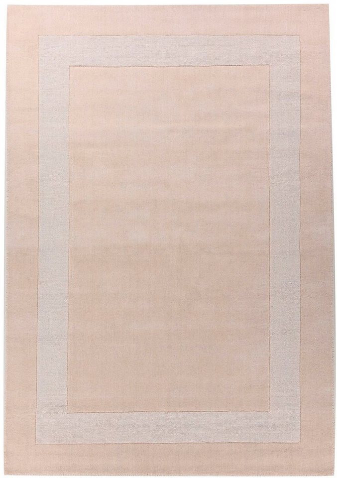 THEKO Wollteppich USEDOM 8301, rechteckig, Höhe: 11 mm, Uni Farben, reine Wolle, handgetuftet, mit Bordüre THEKO Wollteppich USEDOM 8301, rechteckig, Höhe: 11 mm, Uni Farben, reine Wolle, handgetuftet, mit Bordüre von THEKO