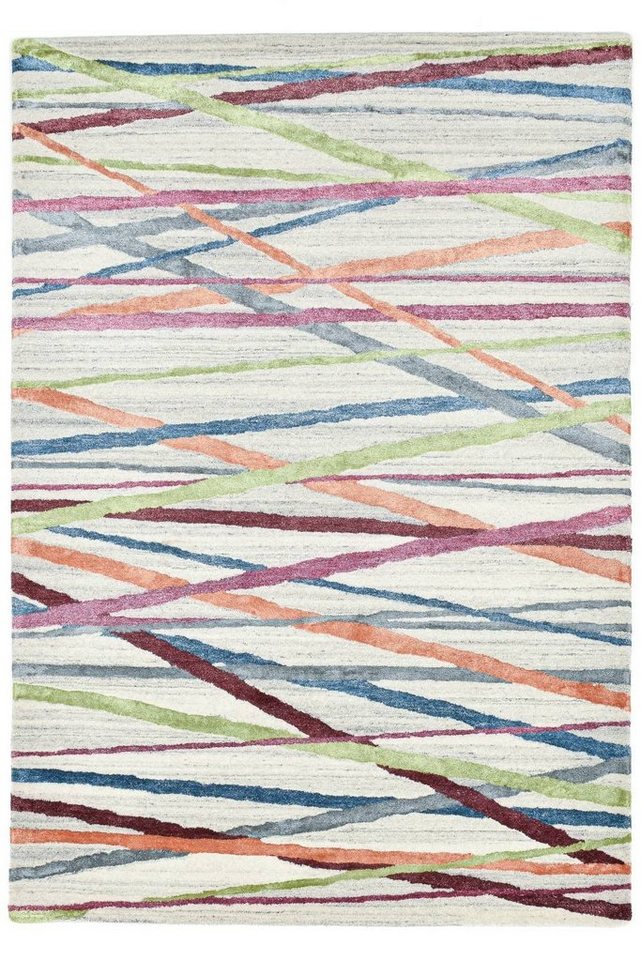 Teppich »Bloom«, THEKO, Rechteckig, moderner Handtuftteppich, 160 x 230 cm, Beige Multi von THEKO
