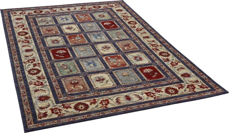 THEKO Teppich Carlucci, rechteckig, Höhe: 5 mm, florales Muster, mit Bordüre, Wohnzimmer von THEKO