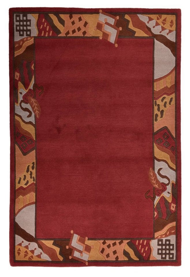 Teppich Gurkha, THEKO, Rechteckig, 162 x 236 cm, red multi von THEKO