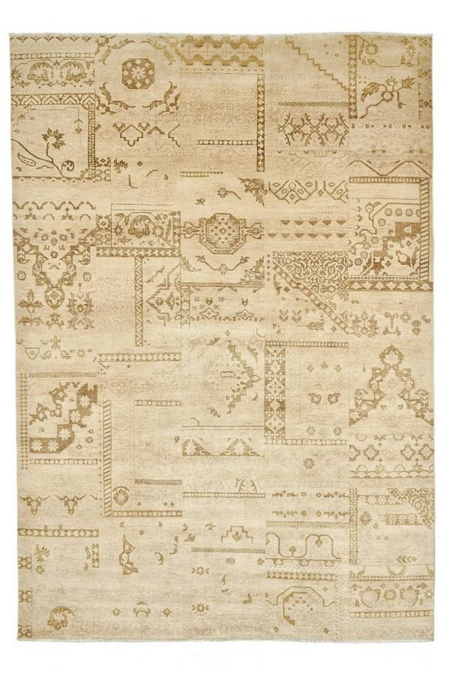Teppich Handgeknüpfter Wollteppich - Vintage Patch - 502 - 250 x 350 cm, THEKO, Rechteckig von THEKO
