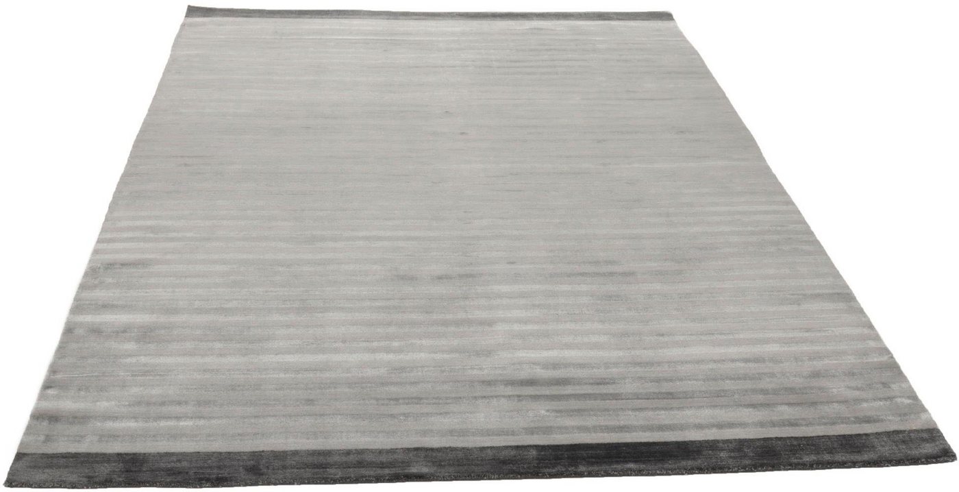 Teppich Miami 3286, THEKO, rechteckig, Höhe: 8 mm, Handweb Teppich, gestreift, handgewebt, aus Viskose & Wolle von THEKO