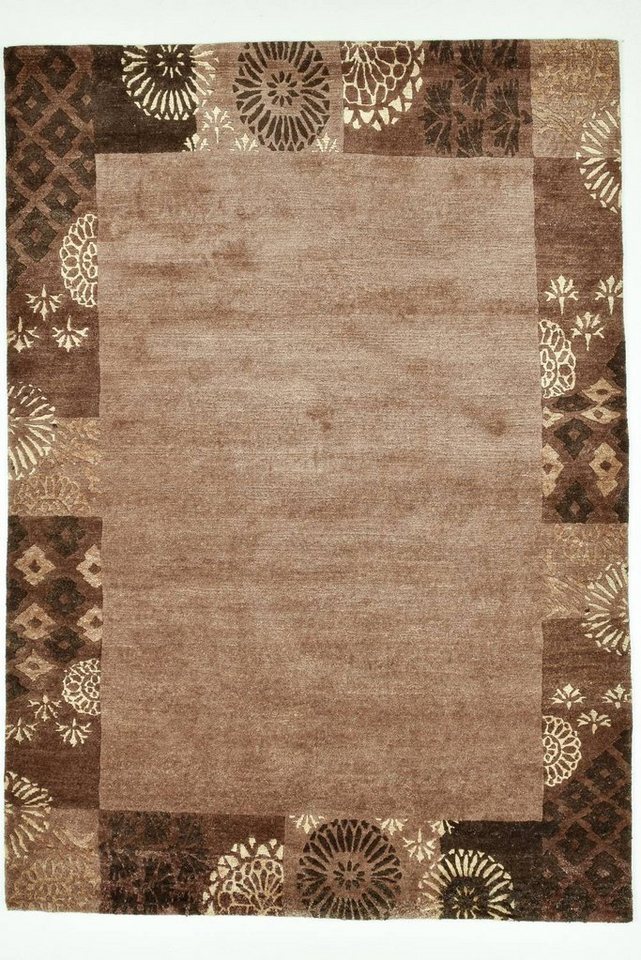 Teppich Talonga Silk org. Nepal, THEKO, Rechteckig, 170 x 240 cm, Braun von THEKO