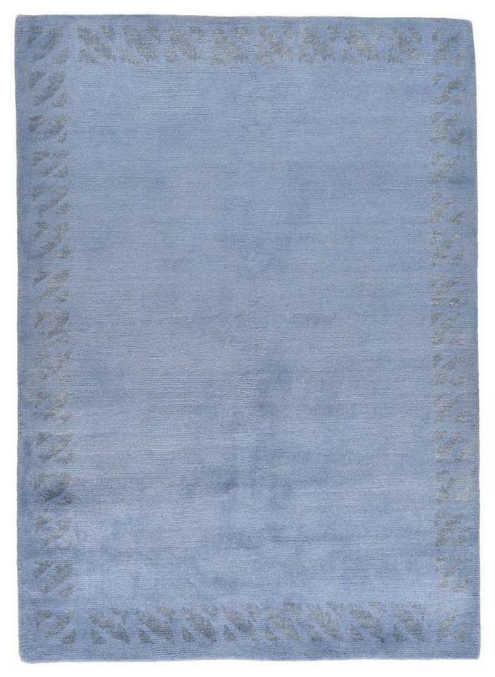 Teppich Tibet Loft, THEKO, Rechteckig, 160 x 230 cm, light blue von THEKO