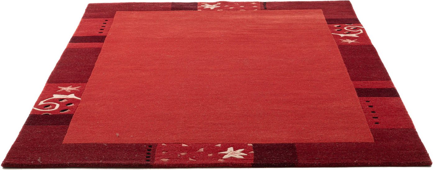 Wollteppich Royal Ganges, THEKO, rechteckig, Höhe: 13 mm, reine Wolle, mit Bordüre, ideal im Wohnzimmer & Schlafzimmer von THEKO