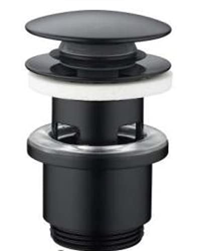 THERMADOR SA PLO01856 Thermodor Ablaufgarnitur aus Metall, mit Überlauf, Schwarz von THERMADOR SA