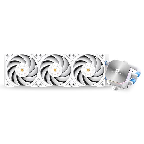 THERMALRIGHT Frozen Edge 360 White Flüssig-CPU-Wasserkühler mit 120mm PWM-Lüfter, 360 weiß Cold Row Spezifikation, integrierter Wasserkühlkörper für AMD/AM4/AM5, Intel LGA1700/1150/1151/1200/2011/1851 von THERMALRIGHT