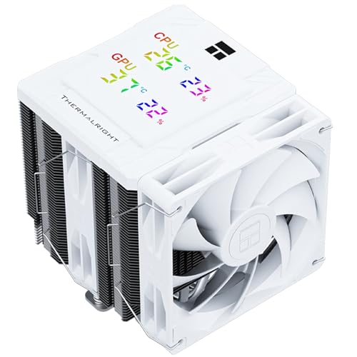 THERMALRIGHT Peerless Assassin 120 Digital CPU Air Cooler -Temperature Display | 6 Heat Pipes | 1850RPM PWM 120mm Fans, for Intel 1851/1700, AMD AM4/AM5 von THERMALRIGHT