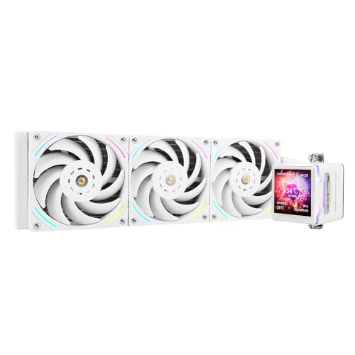 Thermalright Elite Vision 360 ARGB Weißer AIO-CPU-Flüssigkeitskühler, IPS-LCD-Bildschirm mit 320*320 Auflösung,für AM4/AM5/Intel LGA1700/1851, 2,73 Zoll 'Magnetabsorbierender LCD-Bildschirm für Bilder Thermalright Elite Vision 360 ARGB Weißer AIO-CPU-Flüssigkeitskühler, IPS-LCD-Bildschirm mit 320*320 Auflösung,für AM4/AM5/Intel LGA1700/1851, 2,73 Zoll 'Magnetabsorbierender LCD-Bildschirm für Bilder von THERMALRIGHT