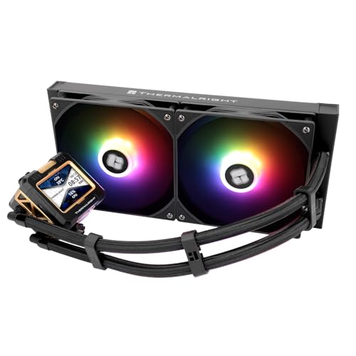 Thermalright FW280 ARGB Schwarz -280mm AIO CPU Flüssigkeitskühler, IPS LCD-Bildschirm mit 320x240 Auflösung, für AM4 / AM5 / Intel LGA1700/1851, '2,4 Zoll' Magnetabsorbierender LCD-Bildschirm für Bild Thermalright FW280 ARGB Schwarz -280mm AIO CPU Flüssigkeitskühler, IPS LCD-Bildschirm mit 320x240 Auflösung, für AM4 / AM5 / Intel LGA1700/1851, '2,4 Zoll' Magnetabsorbierender LCD-Bildschirm für Bild von THERMALRIGHT