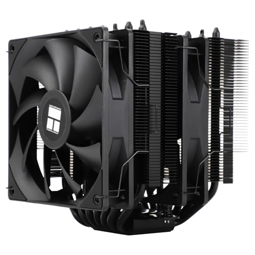 Thermalright Phantom Spirit 120 SE CPU-Kühler, Dual TL-C12B V2 PWM Lüfter und Doppeltürme, 7 Heatpipes Kühlkörper, für AM4/AM5 & Intel LGA1851/1700/115X/1200, Computer-CPU-Kühlung, Schwarz von THERMALRIGHT