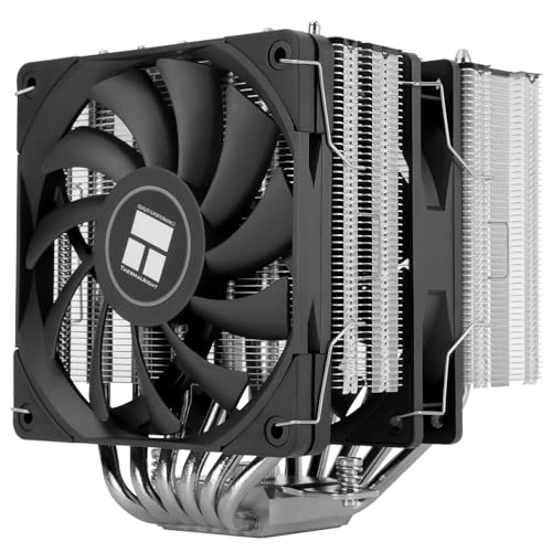 Thermalright Royal Knight 120 SE CPU Kühler, 6 Heat Pipes Kühlkörper CPU Kühlung, Dual 12cm PWM Lüfter, Unobstructed RAM, für Intel LGA 1150/1151/1200/1700/1851;AM4/AM5,Desktop Tower Kühlung von THERMALRIGHT