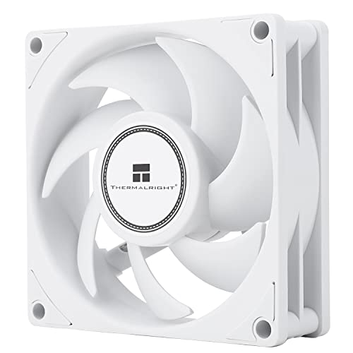 Thermalright TL-B8W CPU Fan Computer Case Fan Quiet 4-Pin PWM PC Fan 80 mm Silent Cooler Fan 2200 RPM Speed CPU Fan (White) von THERMALRIGHT