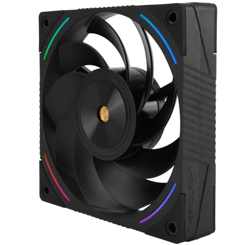 Thermalright TL-K12R CPU-Lüfter 120mm Gehäusekühlerlüfter, 4pin PWM-Anschluss Computerlüfter mit 2150 U/min Geschwindigkeit, Desktop-Reverse-Outlet-Lüfter (TL-K12R) von THERMALRIGHT