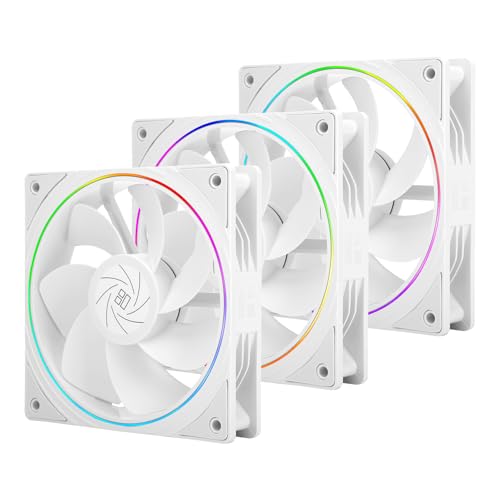 Thermalright TL-S12RW X3 CPU Fan 120mm Reverse Fan Case Kühler Kommt mit ARGB Beleuchtung, CPU Kühler mit 1500RPM Geschwindigkeit, Weiß PC PWM Silent Computer,Satz Lüfter Thermalright TL-S12RW X3 CPU Fan 120mm Reverse Fan Case Kühler Kommt mit ARGB Beleuchtung, CPU Kühler mit 1500RPM Geschwindigkeit, Weiß PC PWM Silent Computer,Satz Lüfter von THERMALRIGHT