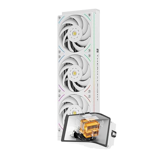 Thermalright Wonder Vision 360 UB ARGB Weiß CPU AIO Kühler,360mm Radiator, 2K 60HZ Curved Screen mit 2400x1080 Auflösung,für AM4/AM5,Intel LGA1851/1700,6.67in 3D Screen Hochleistungspumpe von THERMALRIGHT