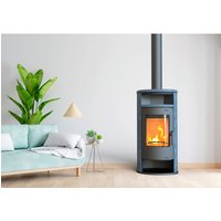 exclusiv hagebau Kaminofen »Magdeburg«, Naturstein, 7 kW, BxHxT: 57,3 x 114,3 x 46,5 cm, oval - grau von exclusiv hagebau