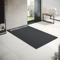 Duschwanne aus Harz, Modell Opale, Breite 80, Graphit RAL 7016, Maße 80 x 180 cm von THERMIKET