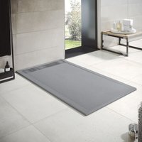 Duschwanne aus Harz, Modell Opale, Breite 90, Zementgrau Ral 7040, Maße 90 x 120 cm Duschwanne aus Harz, Modell Opale, Breite 90, Zementgrau Ral 7040, Maße 90 x 120 cm von THERMIKET