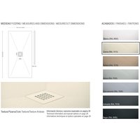 Duschwanne aus Kunstharz – Breite 120 – Weiß Ral-9003 – 120 x 150 cm Duschwanne aus Kunstharz – Breite 120 – Weiß Ral-9003 – 120 x 150 cm von THERMIKET