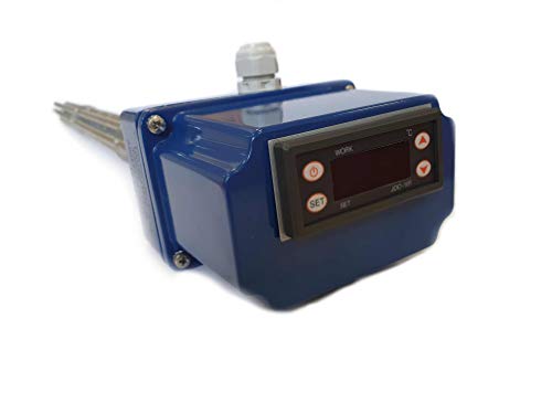 THERMIS TRG 31 Heizstab Heizpatrone mit digitalem Thermostat Heizelement für Wasserspeicher Boiler Warmwasserspeicher Wasserheizung Heizungsspeicher G6/4, 4 Kabel (7500 W /3x400V) von THERMIS