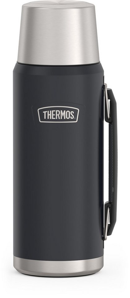 THERMOS Isolierflasche ICON BEVERAGE BOTTLE, Edelstahlkörper, spülmaschinenfest, 1,2l, 24h heiß & 24h kalt, Twist & Pour Lid, isolierter Trinkbecher von THERMOS
