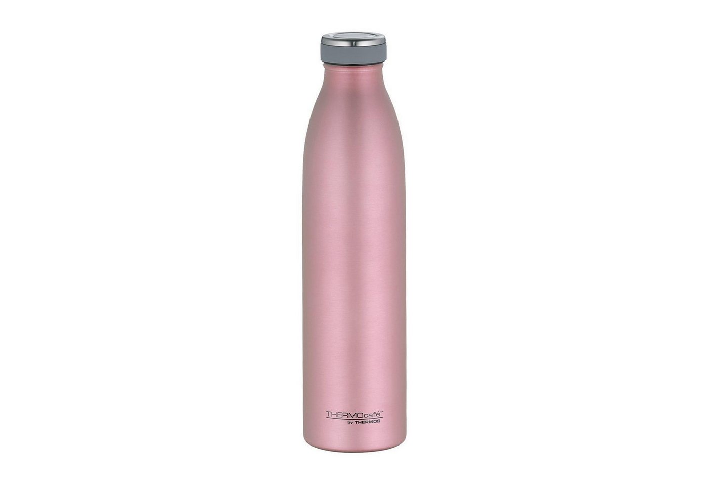 THERMOS Isolierflasche THERMOCAFE, 750 ml, Rosegoldfarben matt, Edelstahl, Auslaufsicher, 24 Stunden kalt, 12 Stunden warm von THERMOS