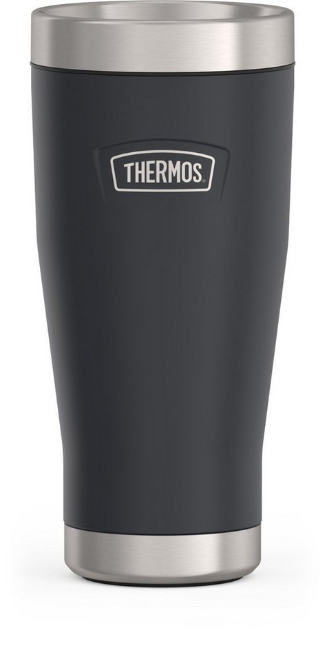 THERMOS Thermobecher ICON MUG, rutschfester Boden, 360° Trinkfunktion, spülmaschinenfest, Edelstahl, Kunststoff, Silikon, 0,47l, 7h heiß & 22h kalt, absolut dicht, Dura-Seal-Deckel von THERMOS