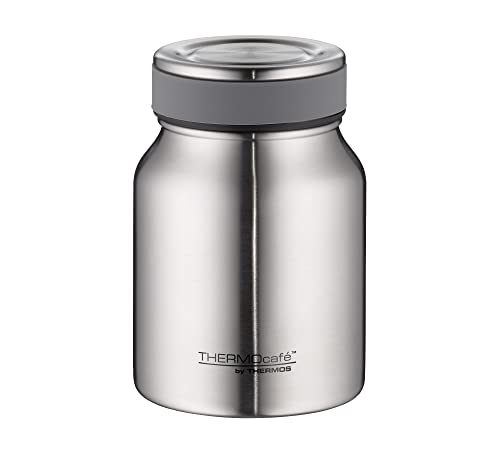 THERMOcafé by THERMOS TC FOOD JAR stainless steel mat 0,50l, 9h heiß 14h kalt, Thermobehälter für Essen, doppelwandiger Lunchpot aus Edelstahl, auslaufsicher, spülmaschinenfest, für Büro und unterwegs von THERMOcafé by THERMOS