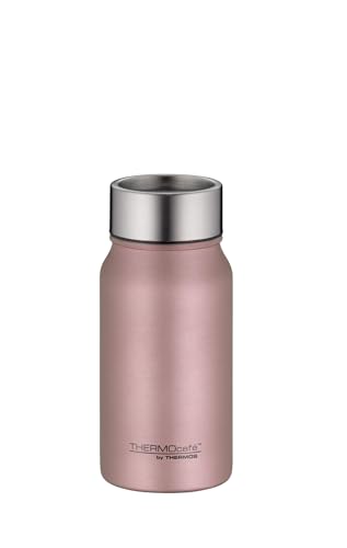 THERMOcafé by THERMOS TC DRINKING MUG rose gold mat 0,35l, Thermobecher Edelstahl, Isolierbecher, Kaffeebecher to Go Thermo, auslaufsicher, 8h heiß & 16h kalt, spülmaschinenfest, BPA-frei von THERMOcafé by THERMOS