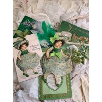 st. Patrick's Day Baumschmuckbiddy Mccartyhandgeschnitten Und Doppellagiggerrman Glitterjournalscrapbookingtannenbaumschmuckgeschenk von THEVELVETRABBIT