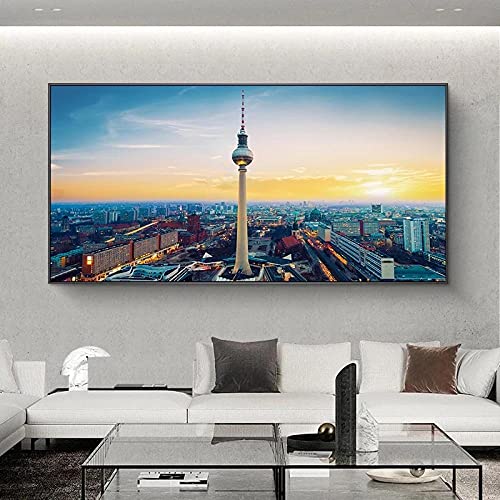 DIY 5D Diamond Painting Kits Full Drill Berliner Stadt Skyline Landschaft Deutschland Landschaft Kristall Diamant Malerei needlework Cross Stitch Stickerei Kunsthandwerk Hauswanddekoration-50x100cm von THEYANG