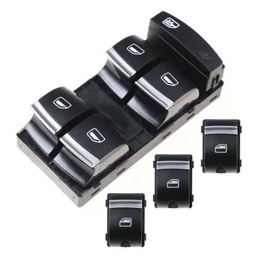 Auto Elektrische Fensterheber Glas Hebe Control Schalter Für Audi A3 8P A6 S6 RS6 C6 Q7 2004-2011 4F0959855B 4F0959851H(A set) von THHXJ