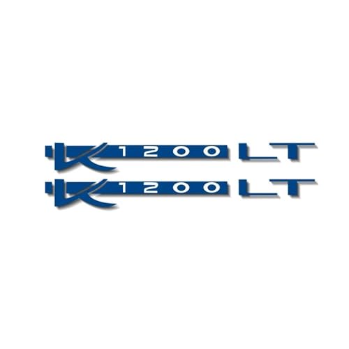 Motorrad Fahrrad Kraftstoff Tank Aufkleber Rad Helm Wasserdicht Reflektierende Logo Teile Für BMW K1200LT K1200 LT(Reflective Blue) von THHXJ