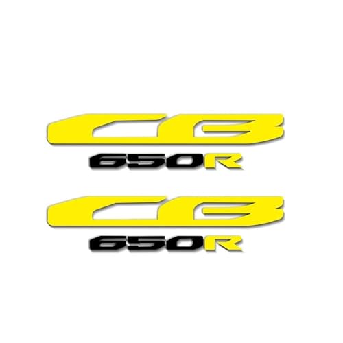 Motorrad Logo Aufkleber Modifizierte Reflektierende Universal Auto Aufkleber Verkleidung Decals Dekorative Teile Für Honda CB65R(Reflective Yellow) von THHXJ